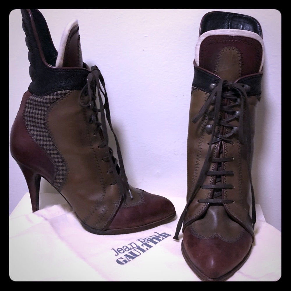 Jean Paul Gaultier Vintage Victorian Style Boots